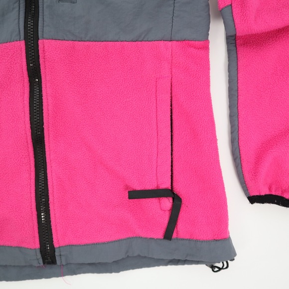 The North Face Fleece Jacket Pink Grey Zip Up Womens M - Picture 4 of 14